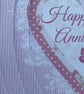 Happy anniversary heart and butterfly dimensional card and gift tag - Image 7