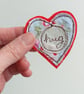 Set of 5 Embroidered Heart-Shaped Pocket Hugs - Image 2