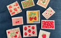 Fabric Postage Stamps