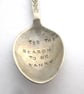Rude Sweary Xmas Adult Humour Hand Stamped Coffee Spoon, Tis the Season - Image 3