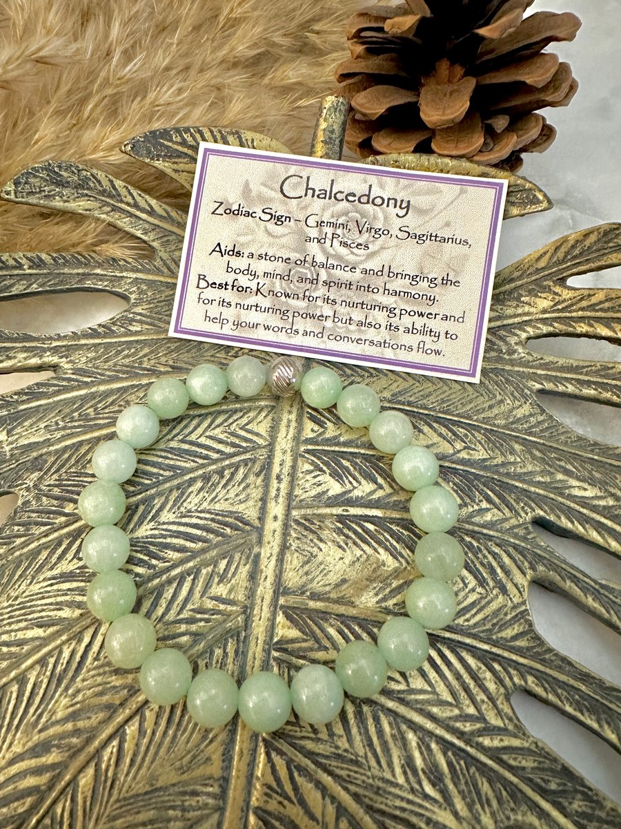 Chalcedony - Elasticated Bracelet