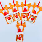 Fused glass Christmas Ronnie reindeer 