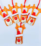 Fused glass Christmas rudolf rendeer