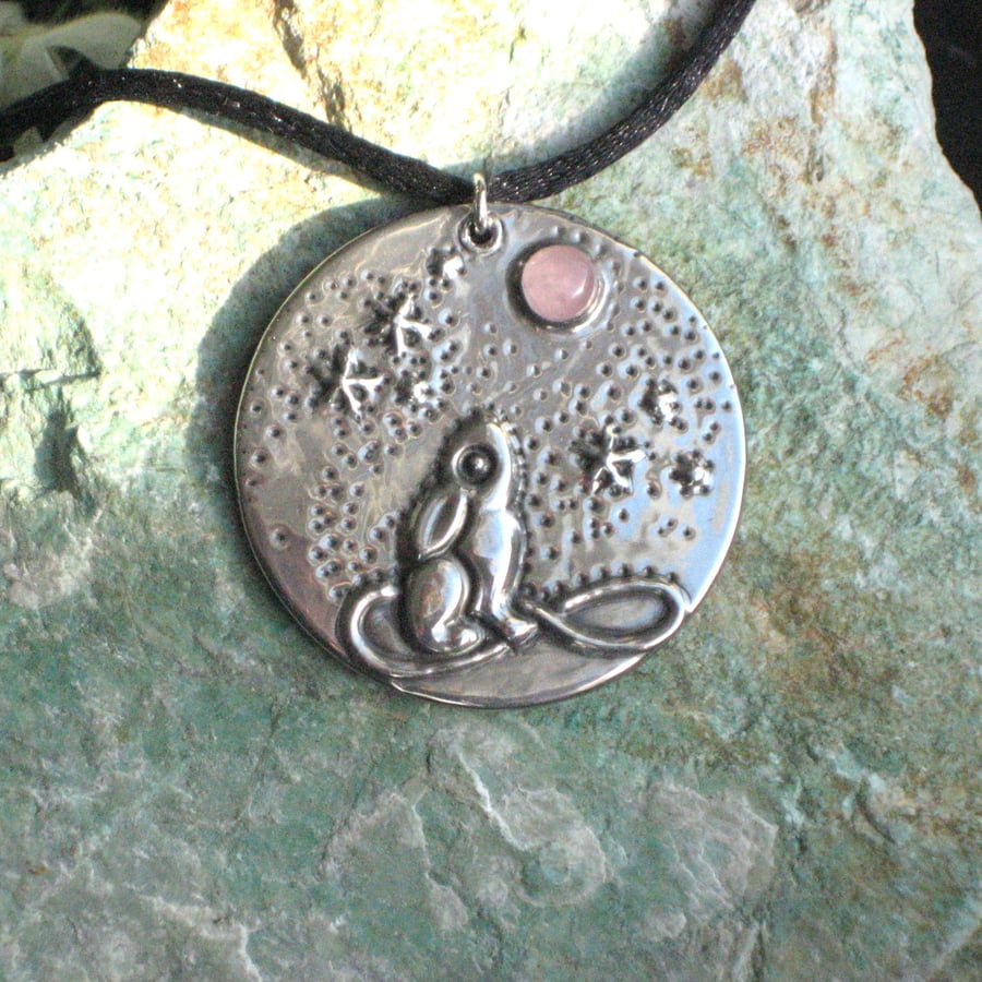 Moongazing Hare Necklace