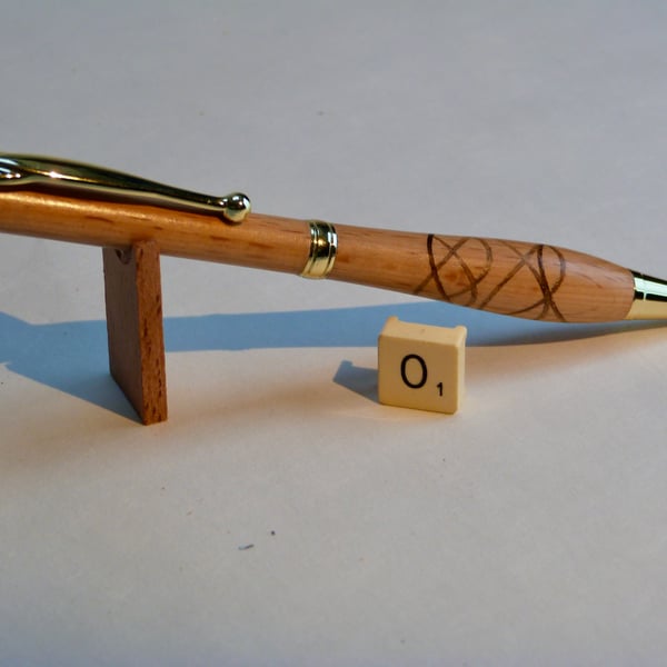 Hand crafted wooden pen