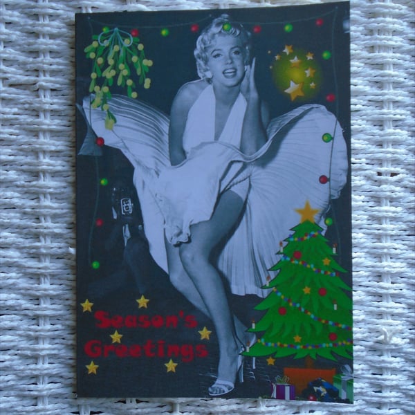 Marilyn Monroe Christmas Card A5