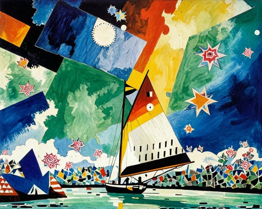 A4 Print Sailing Boat On Norfolk Broads 