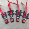 Fused glass reindeer 