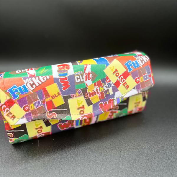 Rude chocolate bar purse