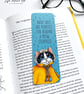 Tuxedo Cat in a Yellow Raincoat Bookmark, 52mm x 148mm - Image 5