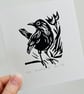Blackbird - Original Handprinted Lino Print - Image 2