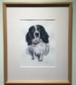 Spaniel – original watercolour painting, framed - Image 2