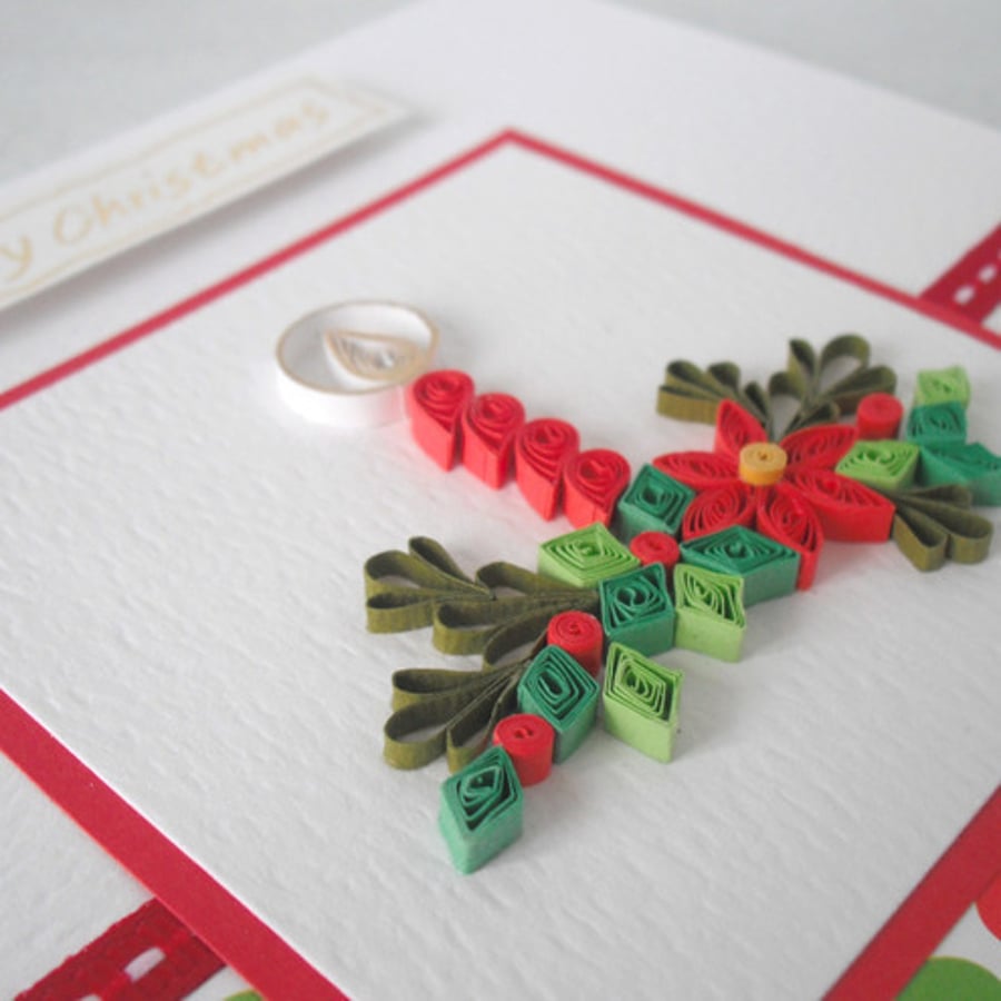 Quilled Christmas card