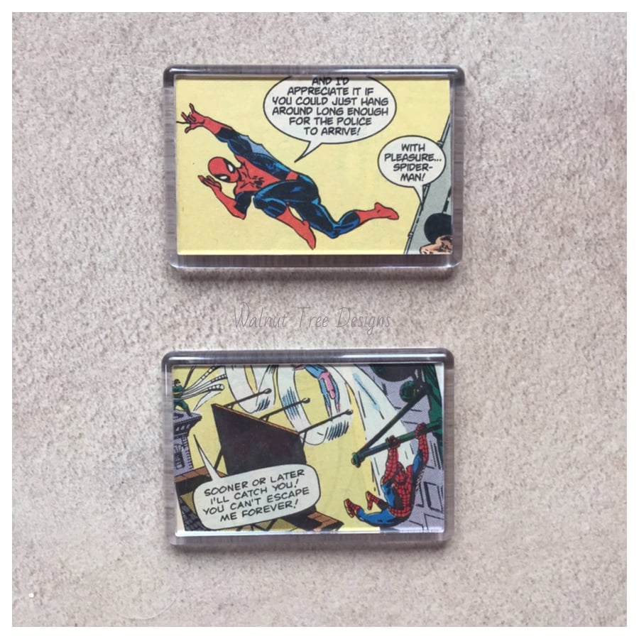 Vintage Spiderman Fridge Magnet