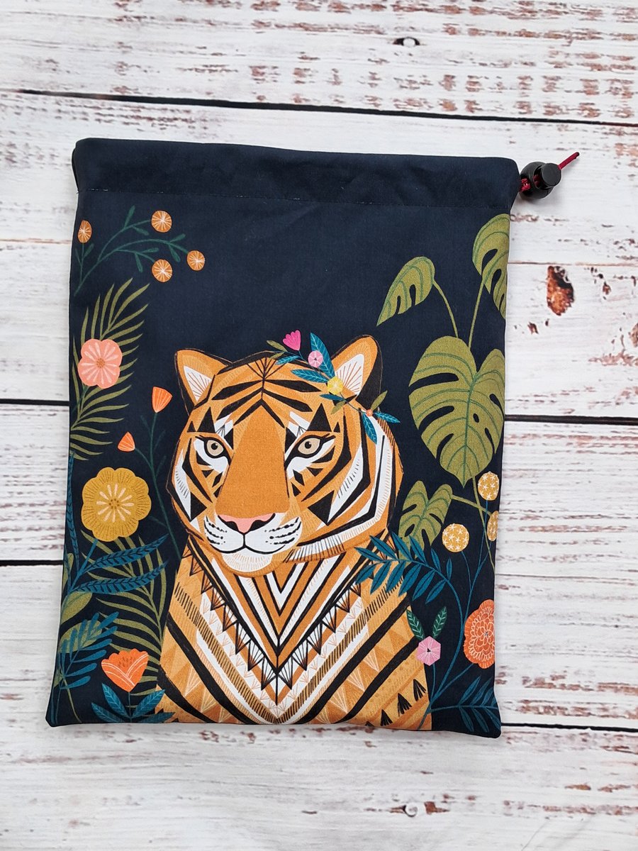 Tiger drawstring bag