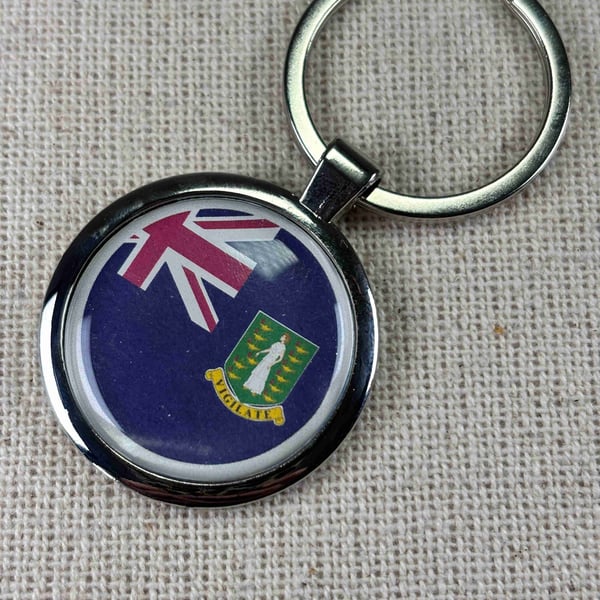 British Virgin Islands Flag Keyring