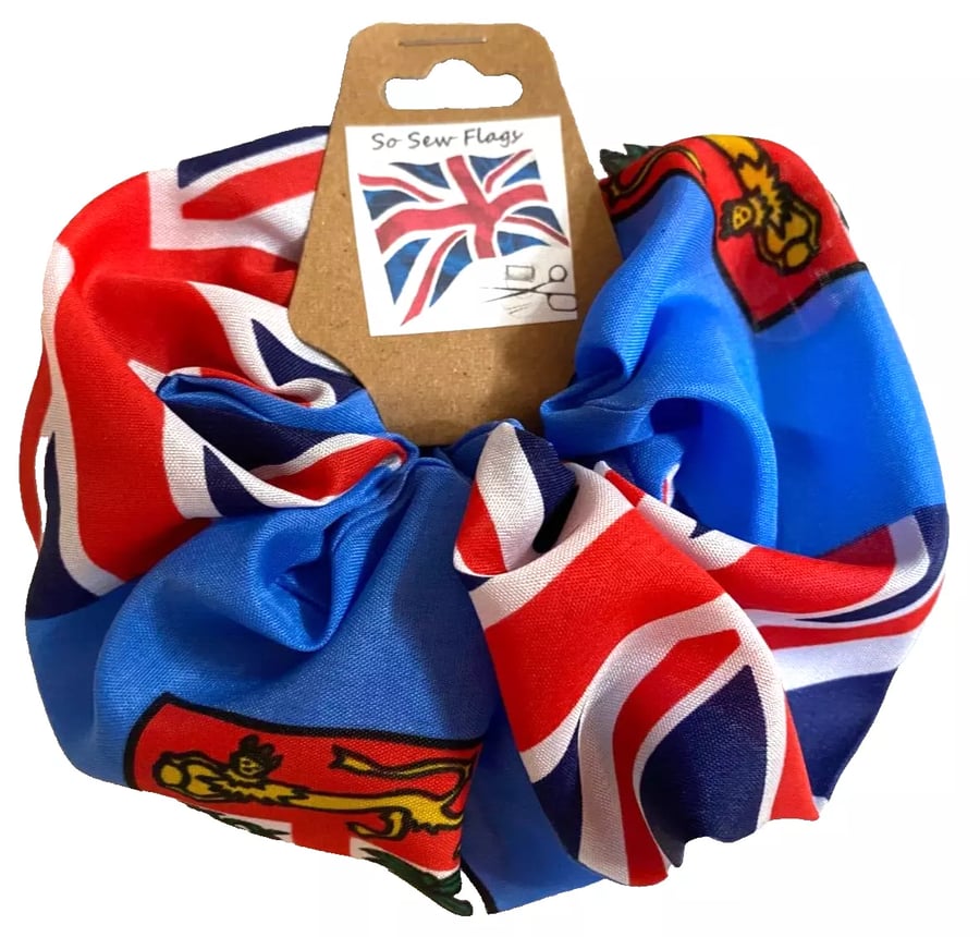Fiji Fijian Flag Hair Scrunchie Scrunchies Accessory Ties Elastic