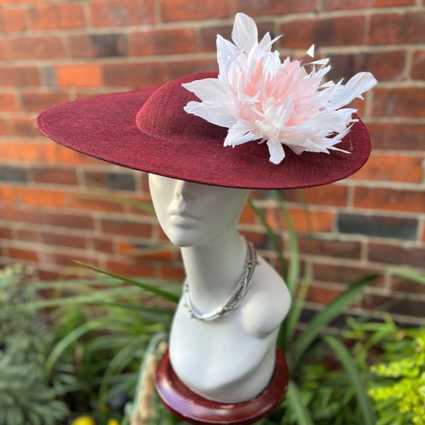 Beautiful Handmade hat, Hat for the Races, Hats for Ascot, Special Occasion Hats