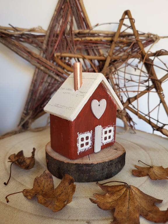 Lovely Little Red Christmas house