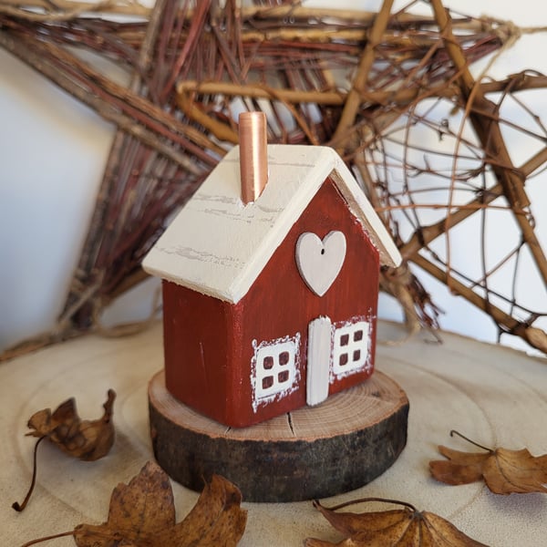 Lovely Little Red Christmas house