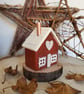 Lovely Little Red Christmas house