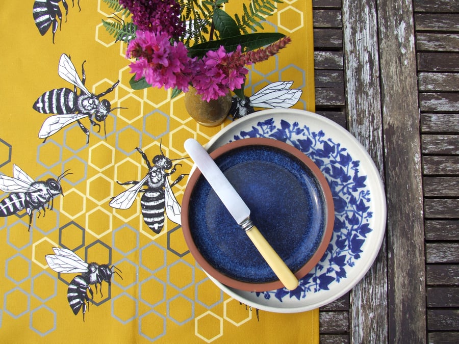 Bee Tea Towel - Cotton Animal Tea Towel