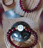 Personalised Garnet Bracelet January Birthstone 