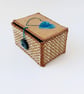 Rectangular keepsake fabric box, ring box - Image 1