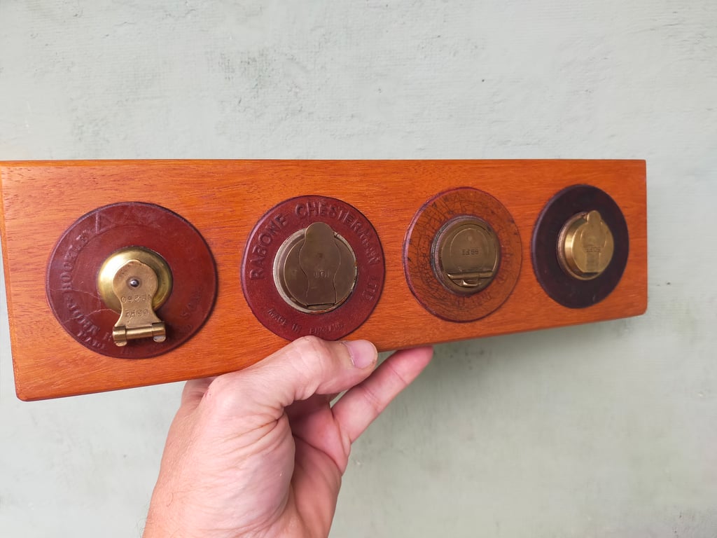 Vintage Tape Measure Key and Letter Rack 17