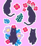 Cat Lovers Printable Sticker Sheet PDF Digital Product - Image 2