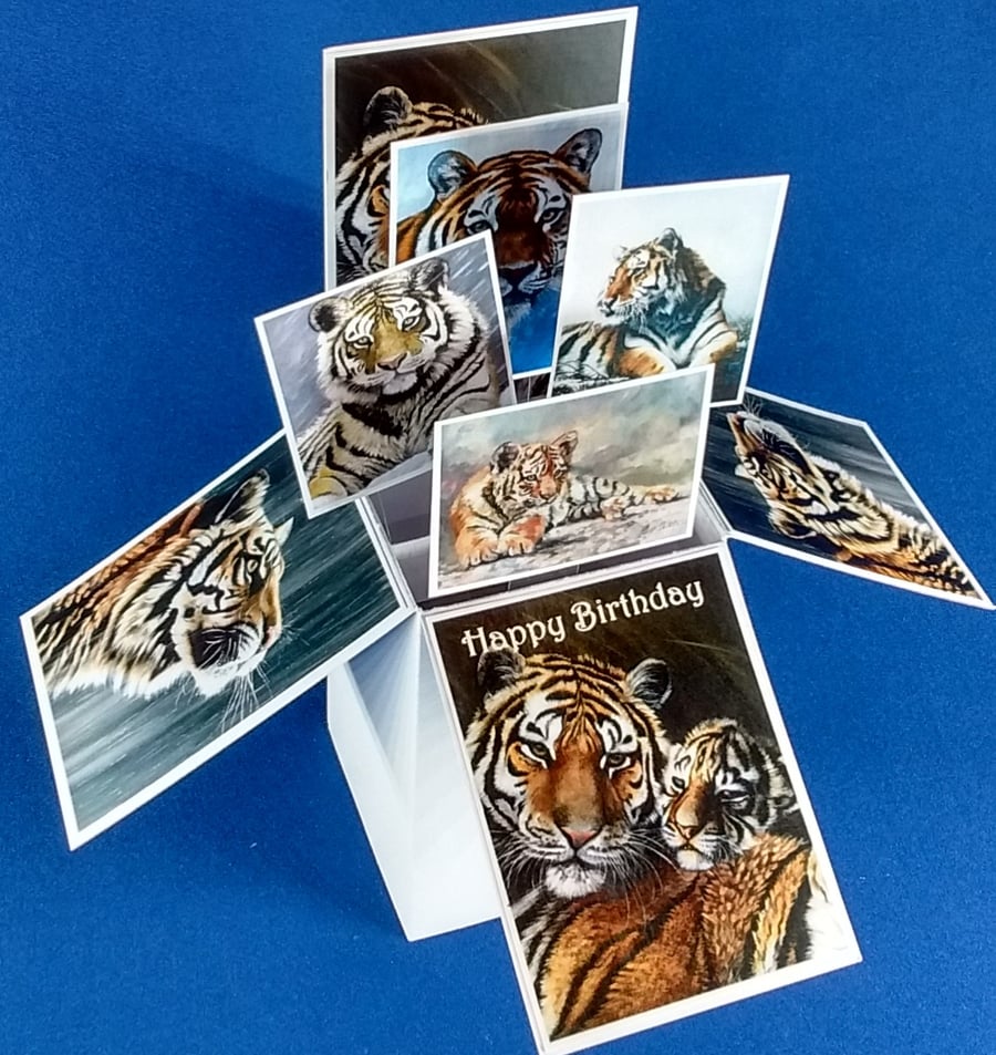 Birthday Card with Tigers