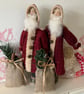 Primitive Santa with rustic sack - Image 2