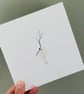 Sea Glass Bird Card, Handmade Thinking of You Card, Tiny Bird with a Big Heart - Image 9