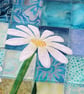 Daisy Pattern Art Quilt Wall Hanging - Image 2