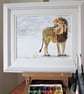 Lion original painting - Image 5