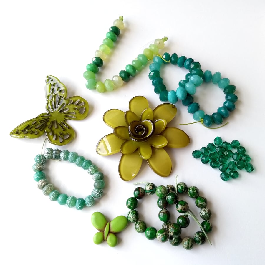 Beautiful Bundle of Beads - Green Inspiration Pack
