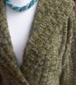 Hand knitted basket weave stitch cardigan jacket - Image 2