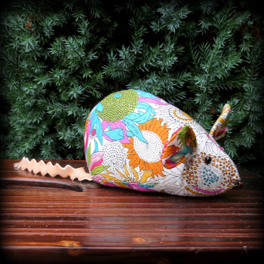 A Liberty Lawn,  field mouse pin cushion.