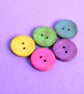 Bright and Bold Purple Coconut Shell Buttons 6pk 20mm - Image 4