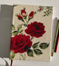 Summer Seconds Handmade A5 Journal, Sketchbook, Early 1950s Rose Vintage Fabric