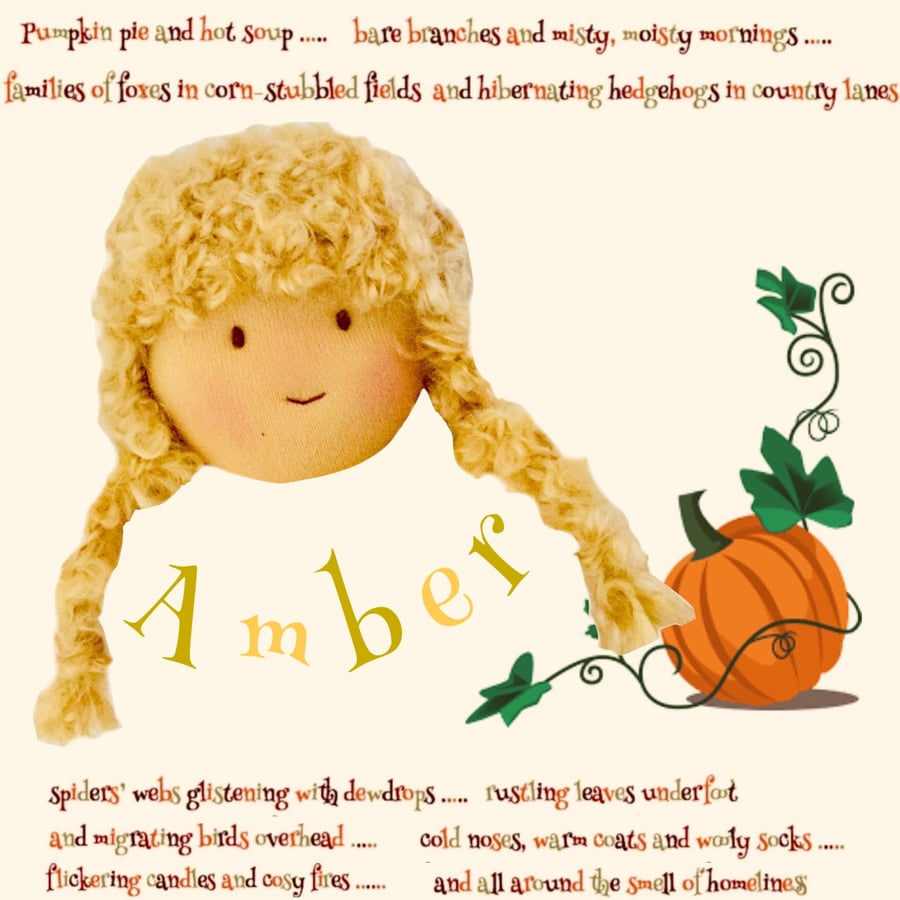 Amber Ambrose - a handcrafted Mulberry Green doll