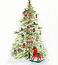 Traditional Christmas Tree Card with Rocking Horse - Image 2