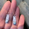 Larimar Sword blade earrings