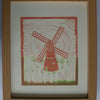 The Windmill, framed