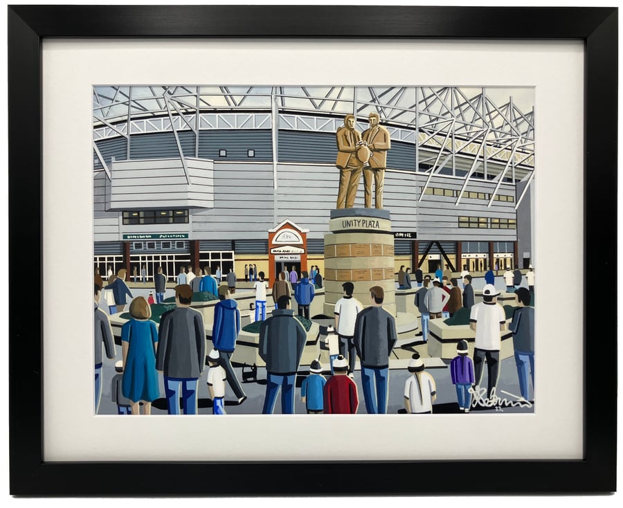 Derby County F.C, Pride Park Stadium. High Quality Framed Football Art Print