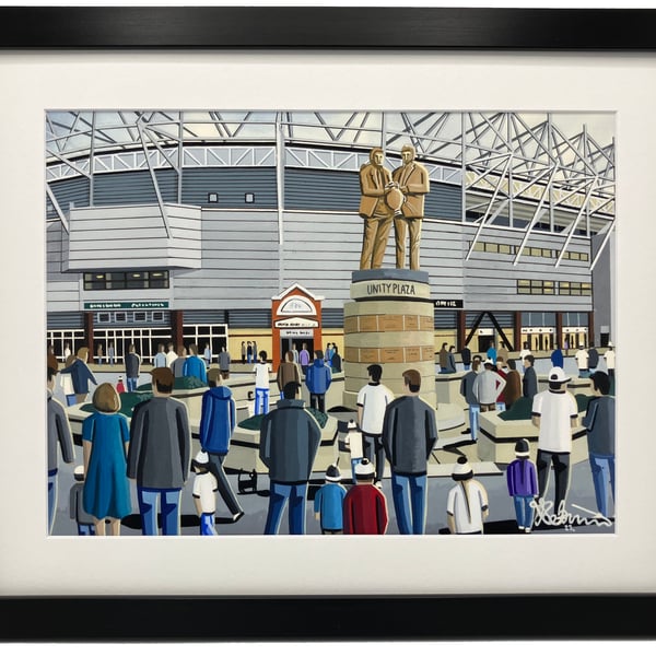 Derby County F.C, Pride Park Stadium. High Quality Framed Football Art Print