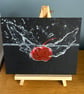 Original painting of Cherry splash in water 8x10" 