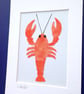 Orange batik 'Lobster' fabric picture - 5x7'' inc mount by CrossParkCrafts - Image 5