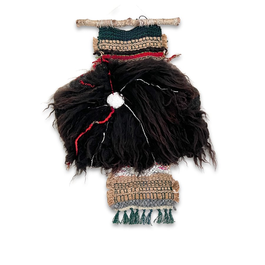 Art felt natural wool sensory wall hanging 