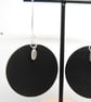 London Map Statement Earrings Laser Cut City Jewellery Layered Wood and Sterling - Image 9